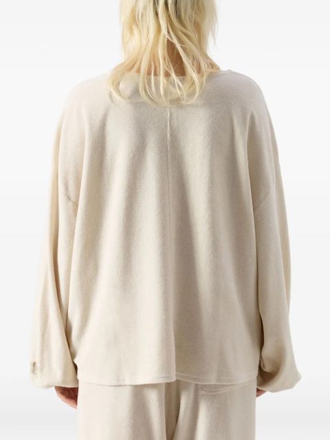 American Vintage Fuxow long-sleeved cotton sweatshirt - Neutrals