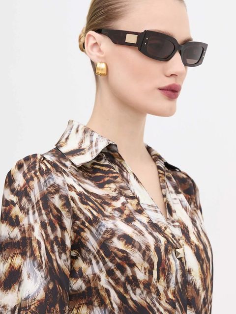 Dolce & Gabbana okulary przeciwsłoneczne damskie kolor brązowy 0DG4479 - zdjęcie produktu nr 1