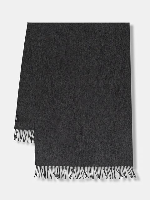 Answear.LAB szal wełniany damski kolor szary gładki - zdjęcie produktu nr 1