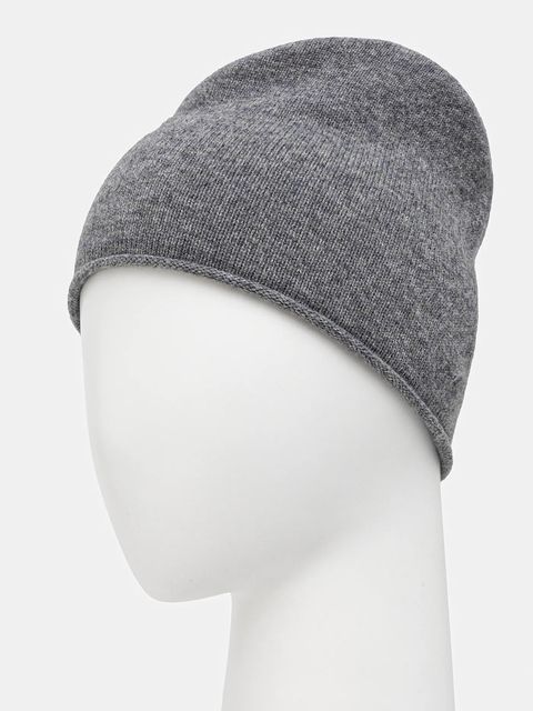 Answear.LAB czapka kaszmirowa kolor szary - zdjęcie produktu nr 2