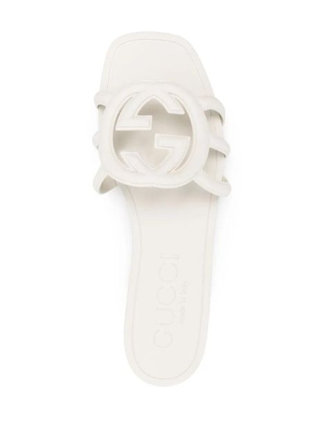 Gucci Interlocking G slides - Neutrals