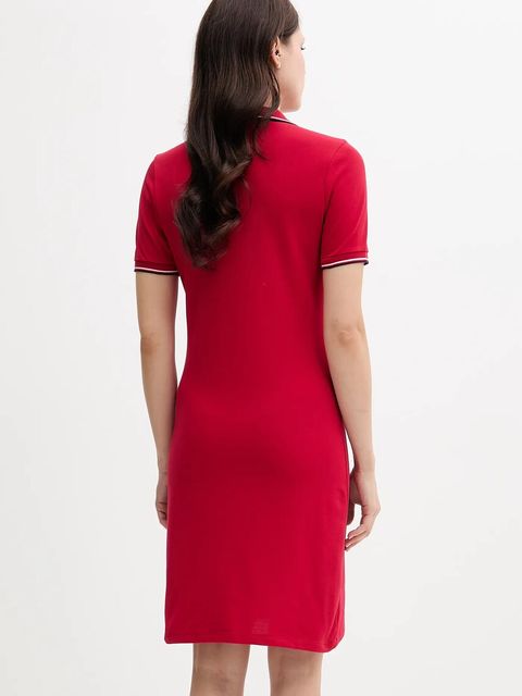 Tommy Hilfiger sukienka kolor czerwony mini dopasowana WW0WW45740