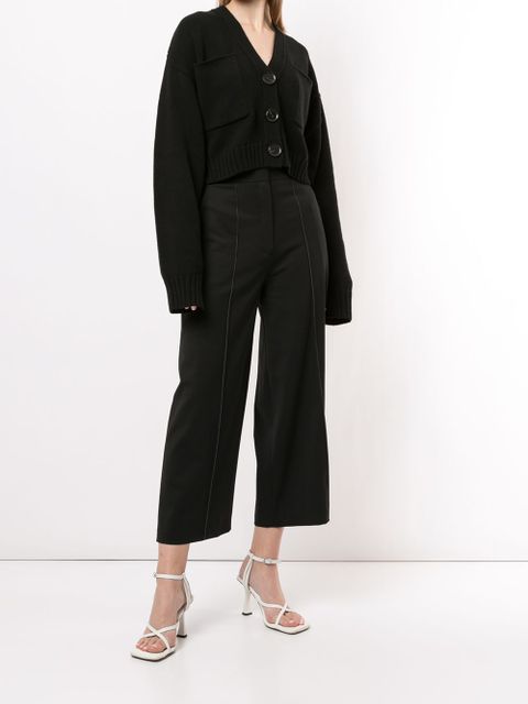 Proenza Schouler eco cashmere cardigan - Black - zdjęcie produktu nr 2