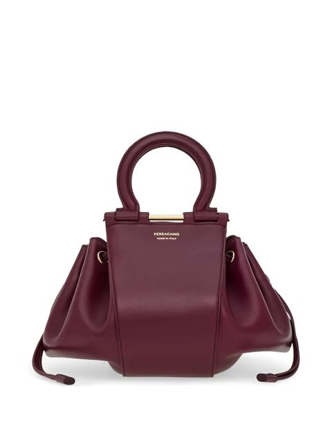 Ferragamo round handle satchel - Red