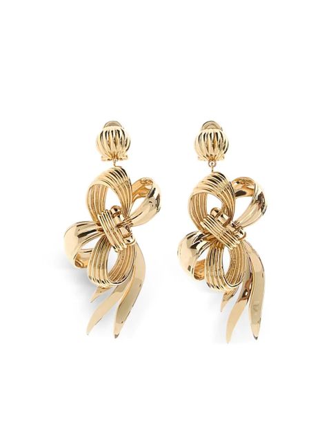 Miu Miu bow-shaped earrings - Gold - zdjęcie produktu nr 1