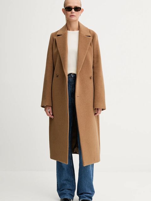 Bally sweter kaszmirowy damski kolor beżowy lekki WKN07P - zdjęcie produktu nr 2