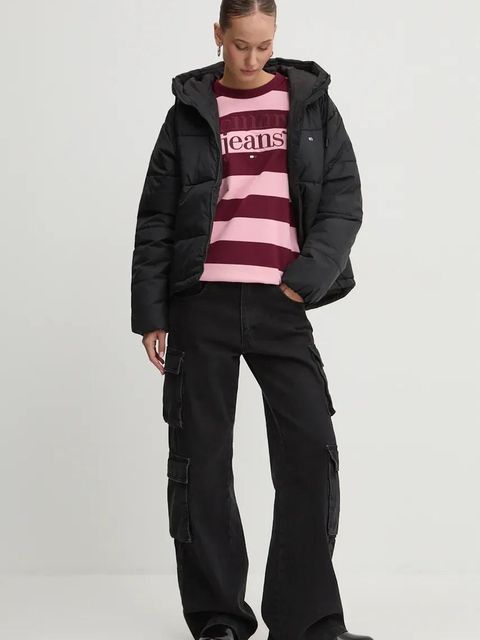 Tommy Jeans kurtka damska kolor czarny przejściowa DW0DW18841 - zdjęcie produktu nr 2