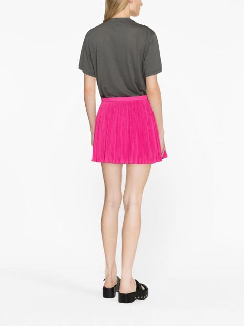 Valentino Garavani flared pleated shorts - Pink