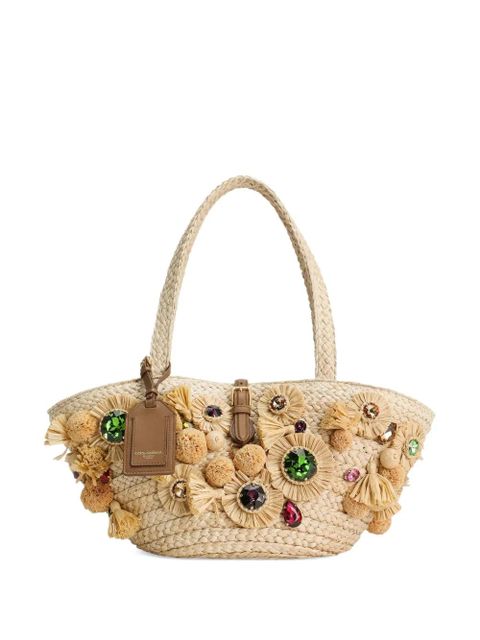 Dolce & Gabbana embellished basket bag - Neutrals - zdjęcie produktu nr 1