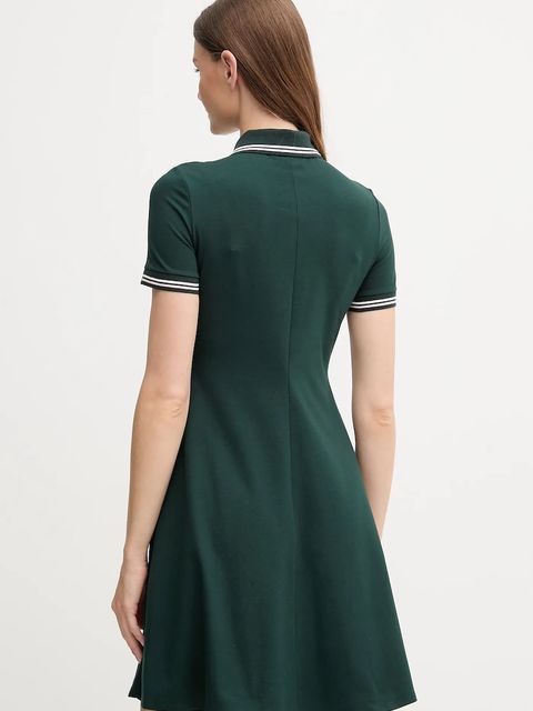 Lacoste sukienka kolor zielony mini rozkloszowana EF5288 - zdjęcie produktu nr 2