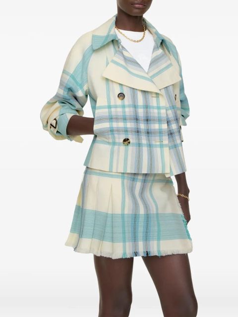 Burberry cropped check Ladybrook trench jacket​ - Neutrals - zdjęcie produktu nr 2
