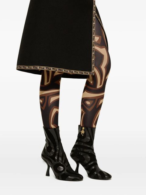 PUCCI marmo print heeled boots - Black
