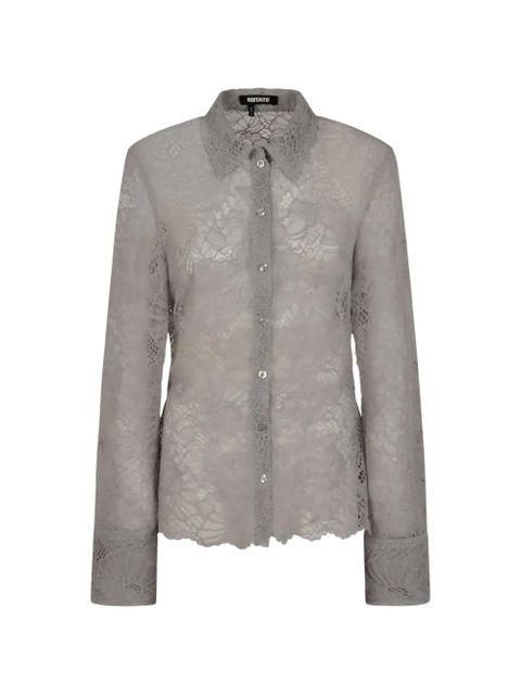ROTATE BIRGER CHRISTENSEN lace shirt - Grey - zdjęcie produktu nr 1