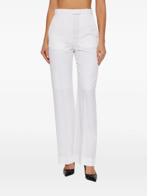 Alexander McQueen belt trousers - White