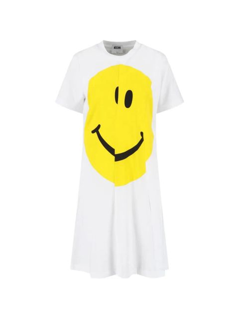 Moschino Smiley print A-line midi dress - White - zdjęcie produktu nr 1