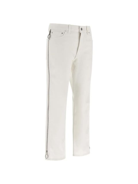 Rabanne zip jeans - White