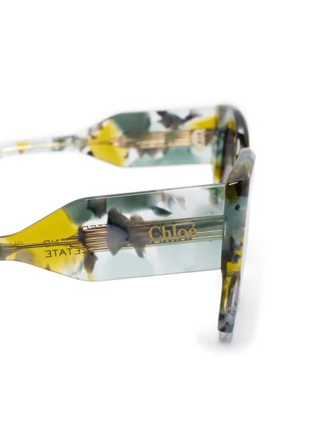Chloé Eyewear butterfly-frame sunglasses - Green