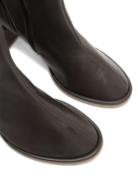 BY FAR Josiah block-heel boots - Brown