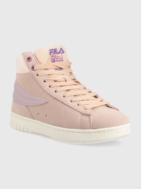 Fila sneakersy zamszowe Highflyer kolor różowy - zdjęcie produktu nr 2