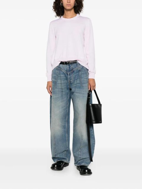 Alexander McQueen long-sleeve crew-neck top - Pink - zdjęcie produktu nr 2