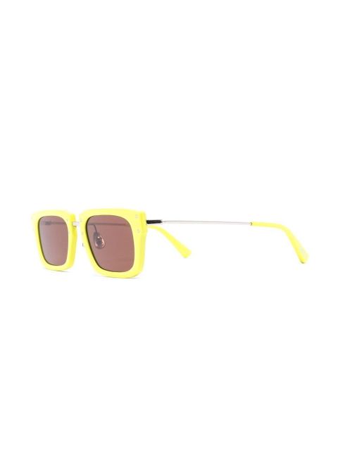 Jacquemus square-frame tinted sunglasses - Yellow - zdjęcie produktu nr 2
