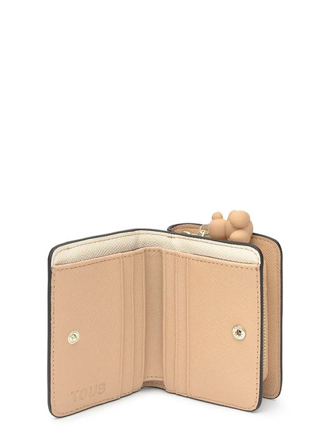 Tous portfel Doble Audree damski kolor beżowy 2002360501