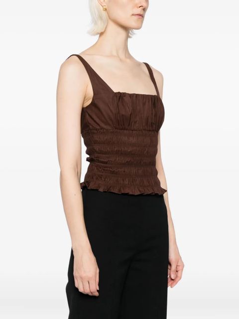 Reformation Jeanette top - Brown - zdjęcie produktu nr 2