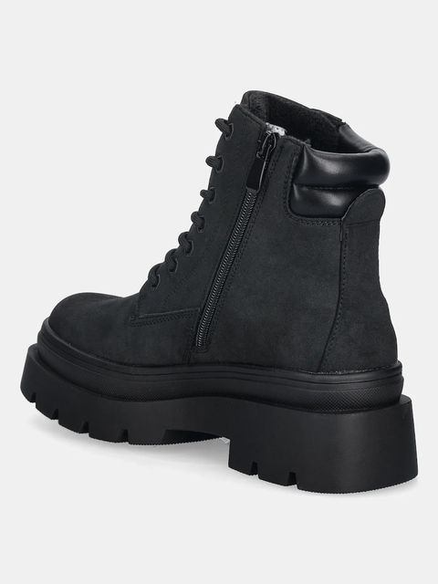 U.S. Polo Assn. botki SHONA001 damskie kolor czarny na płaskim obcasie SHONA001W/EHY1