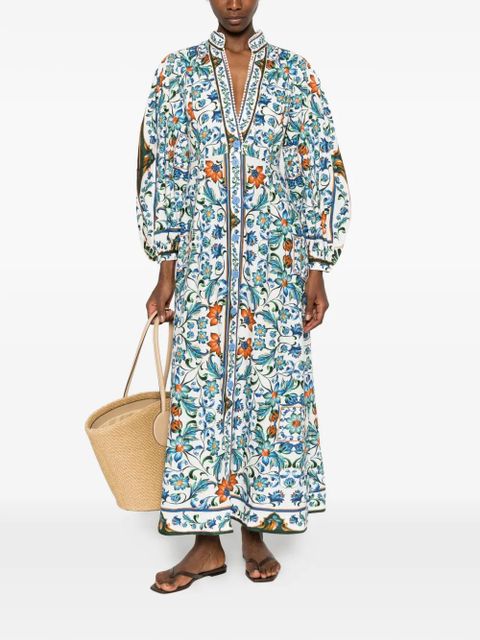 FARM Rio floral-print maxi dress - White - zdjęcie produktu nr 2