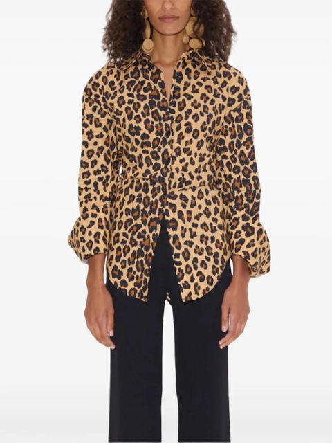 Simon Miller cheetah blouse - Brown - zdjęcie produktu nr 2