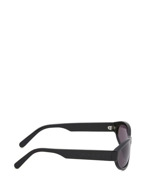 Marni Ozound slim oval sunglasses - Black
