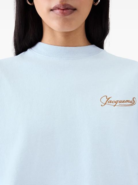 Jacquemus cropped T-shirt - Blue