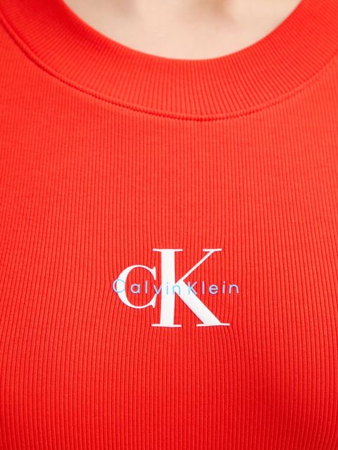Calvin Klein Jeans longsleeve kolor czerwony LV047A803G