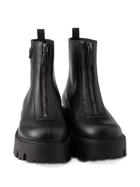 Prada zipped ankle boots - Black