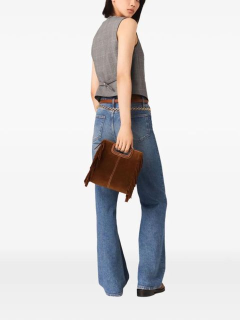 Maje checked buttoned waistcoat - Grey