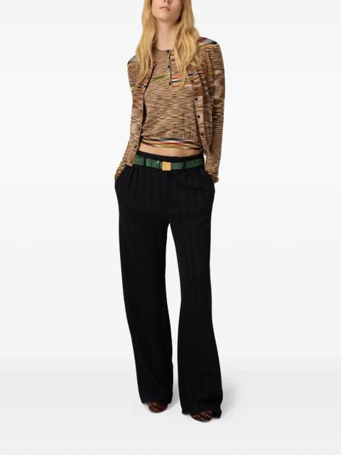 Missoni patterned wool-blend cardigan - Brown - zdjęcie produktu nr 2