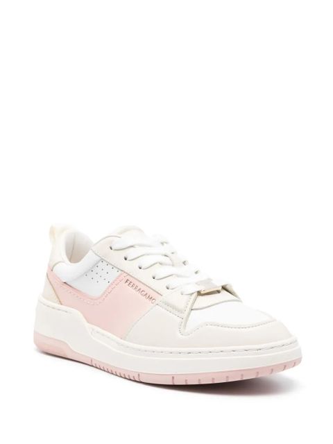 Ferragamo Dennis panelled leather sneakers - Pink - zdjęcie produktu nr 2