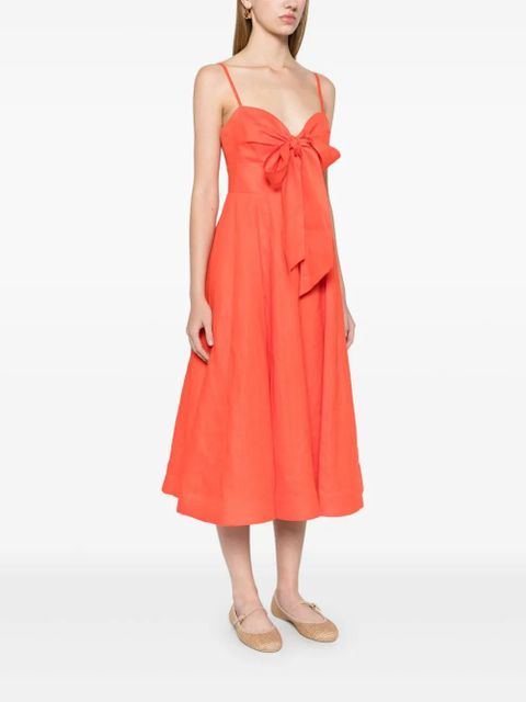 ZIMMERMANN Crush midi dress - Orange - zdjęcie produktu nr 2