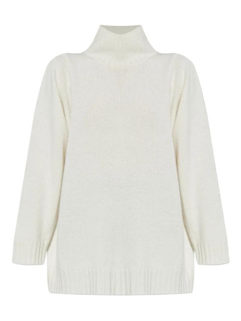 Max Mara high-neck long-sleeve sweater - White - zdjęcie produktu nr 1