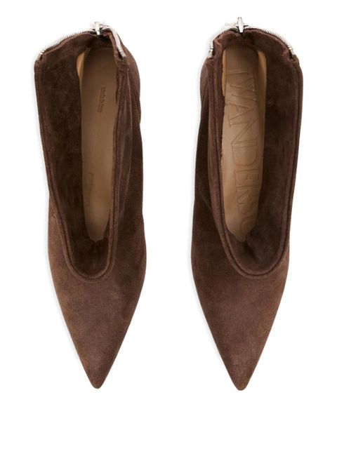JW Anderson kitten-heel biker boots - Brown - zdjęcie produktu nr 2