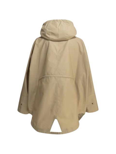 Moncler Brunnera hooded drawstring coat - Neutrals