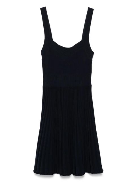 SANDRO ribbed-knit mini dress - Blue - zdjęcie produktu nr 1