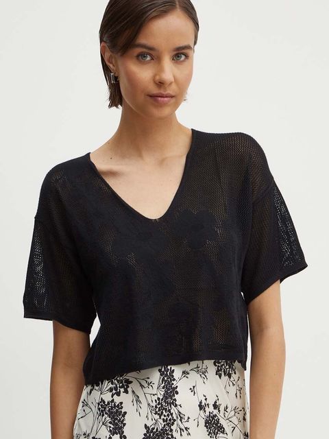 United Colors of Benetton t-shirt damski kolor czarny