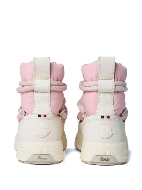 Moncler padded lace-up boots - Pink