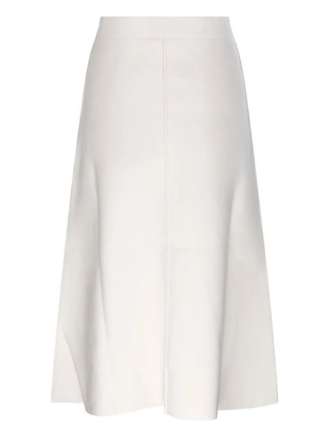 Max Mara asymmetrical-hem midi skirt - White - zdjęcie produktu nr 2