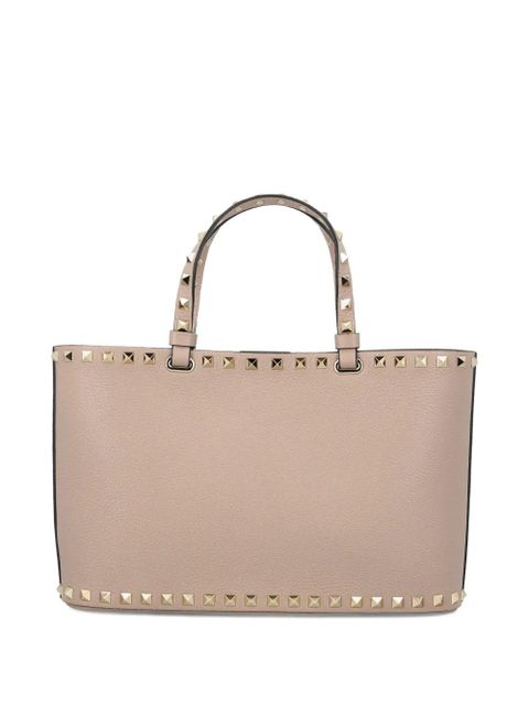 Valentino Garavani small Rockstud leather tote bag - Pink