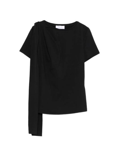 Blumarine draped T-shirt - Black - zdjęcie produktu nr 1
