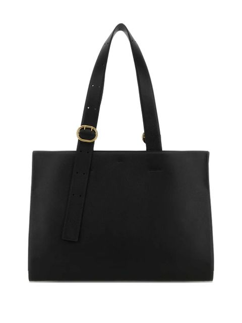 Jil Sander calf leather tote bag - Black