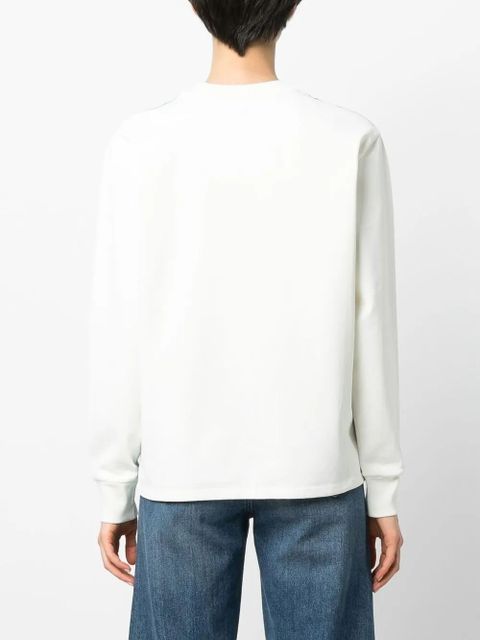 Ferragamo embroidered logo sweatshirt - White