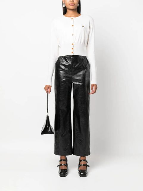 Vivienne Westwood Bea Orb logo-embroidered cardigan - Neutrals - zdjęcie produktu nr 2